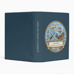 Blue Garden Records Custom Mini Binder Organizer