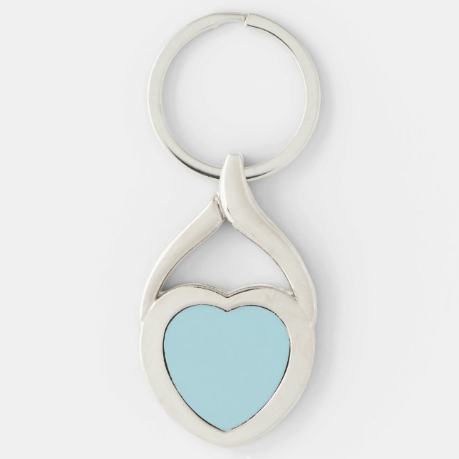 Blue Garter - Pale Baby Blue Uptown Girl Designer Keychain (Front)