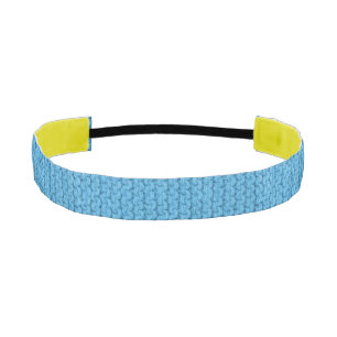 Blue Garter Stitch Knit by Shirley Taylor Athletic Headband