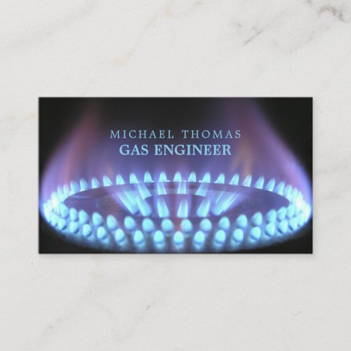 Blue Gas Ring Gas Engineer  Supplier Business Card