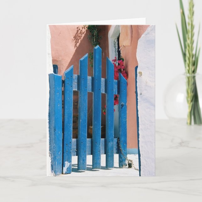 Blue gate card (Front)