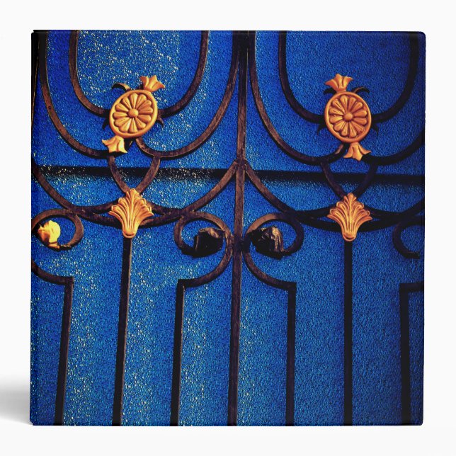 Blue Gate Notebook   3 Ring Binder (Front)