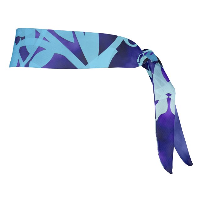 Blue Gate Tie Headband (Rotate 90)