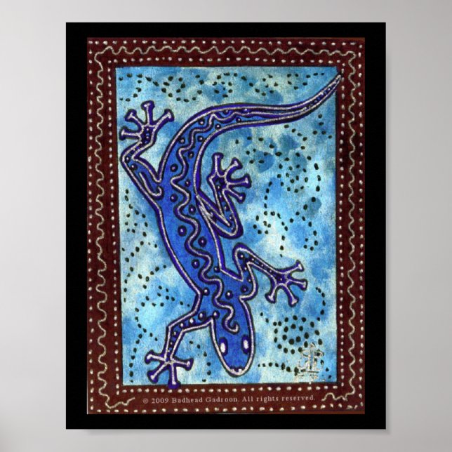 Blue Gecko Print (Front)