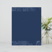 Blue Geek Motherboard Circuit Pattern (Standing Front)