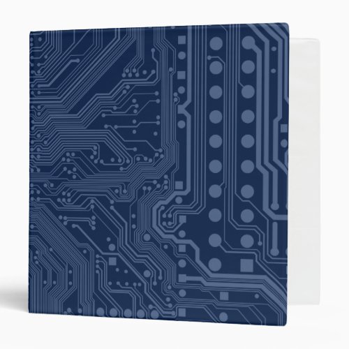Blue Geek Motherboard Circuit Pattern Binder
