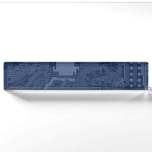 Blue Geek Motherboard Circuit Pattern Name Plate