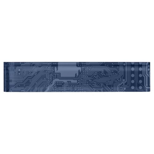 Blue Geek Motherboard Circuit Pattern Name Plate