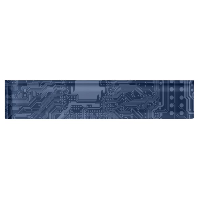 Blue Geek Motherboard Circuit Pattern Name Plate (Front)