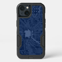 Blue Geek Motherboard Circuit Pattern
