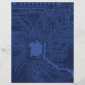 Blue Geek Motherboard Pattern (Front)