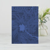 Blue Geek Motherboard Pattern (Standing Front)