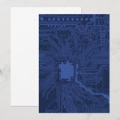 Blue Geek Motherboard Pattern (Front/Back)