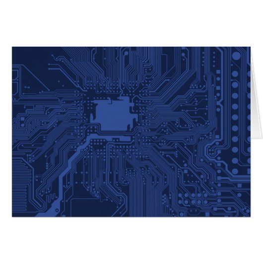 Blue Geek Motherboard Pattern Cards (Front Horizontal)