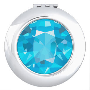 Blue Gem Compact Mirror