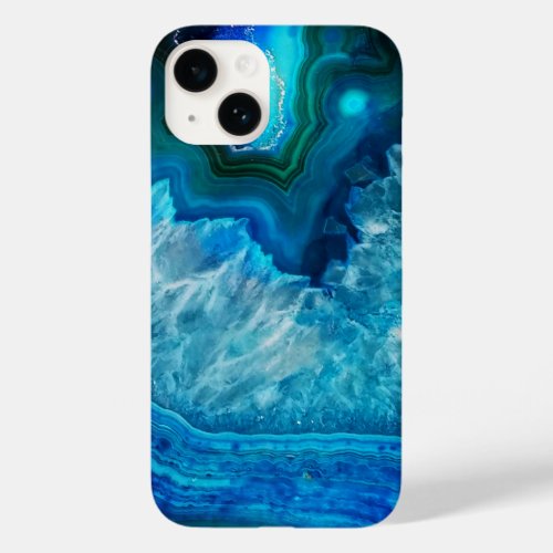 Blue gem mineral nature inspired  Case_Mate iPhone 14 case