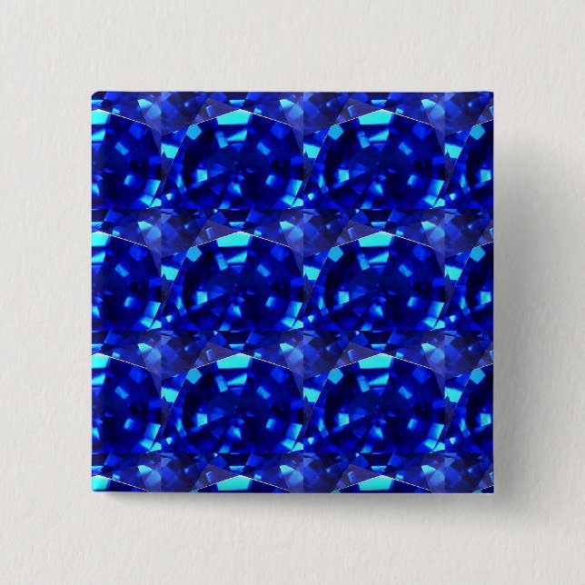 blue gem stone button (Front)
