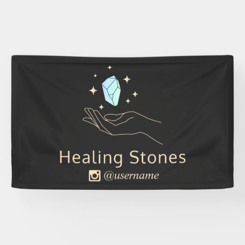 Blue Gemstone Energy Crystal Healer S Banner