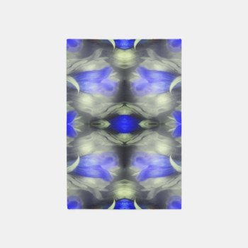 Blue Gentian Flower Multiplied Abstract Nature   Rug by SmilinEyesTreasures at Zazzle
