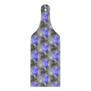Blue Gentian Flower Nature Pattern Cutting Board