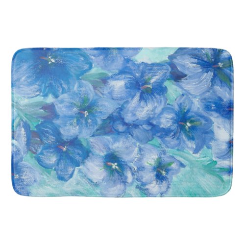 Blue Gentian Mountain Wildflower Scent   Bath Mat