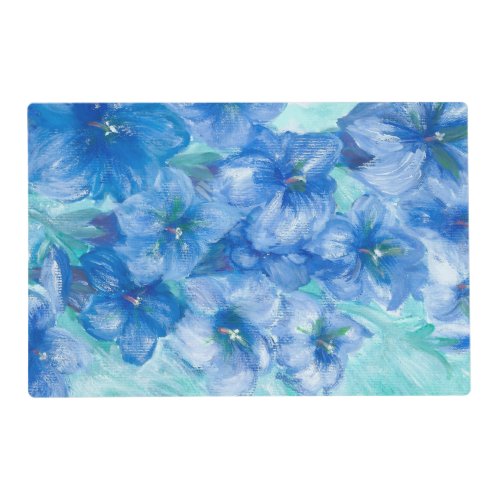 Blue Gentian Mountain Wildflower Scent   Placemat