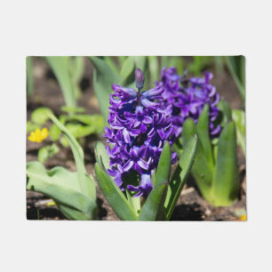 Blue Geocinth in spring Doormat