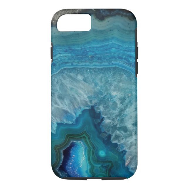 Blue Geode Minerals Cell Phone Case (Back)