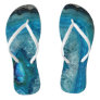 Blue Geode Rock Mineral Agate Crystal Image Flip Flops