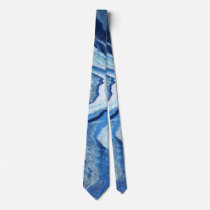 Blue Geode Sparkle Neck Tie Blue Geode Sparkle Neck Tie