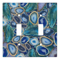 Blue Geodes crystal pattern