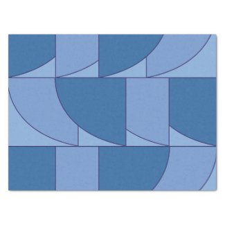 Blue Geometric Abstract Art
