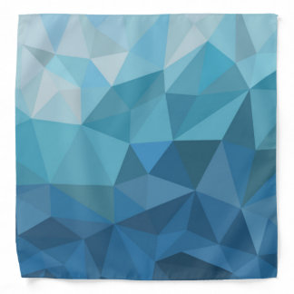 Blue geometric bandana