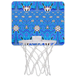 blue geometric basketball hoop