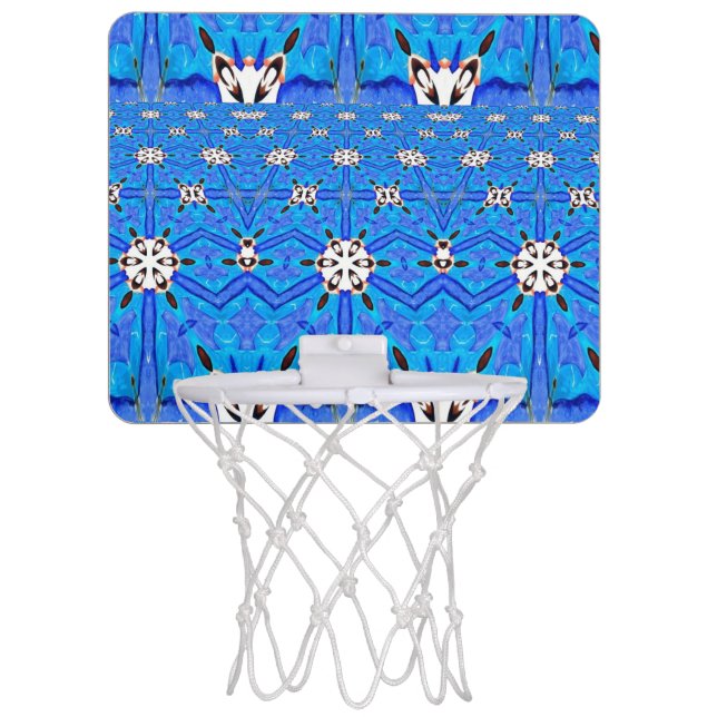 blue geometric basketball hoop (Front)