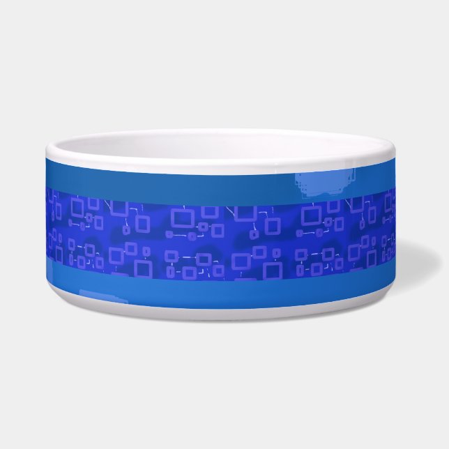 Blue Geometric Bowl (Front)