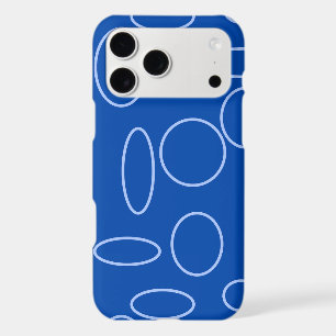 Blue Geometric Circles iPhone 17 Pro Max Case