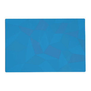 Blue, geometric, cool, unique, trendy illustration placemat