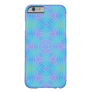 Blue Geometric Design Iphone 6 Case by TheCasePlace at Zazzle