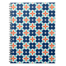 Blue Geometric Flower