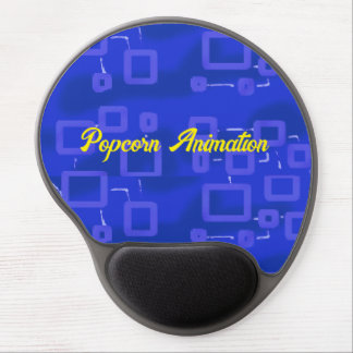 Blue Geometric  Gel Mouse Pad