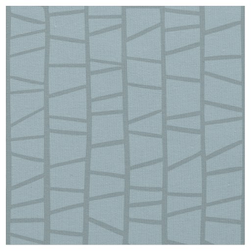 Blue Geometric Ladders Pattern Fabric
