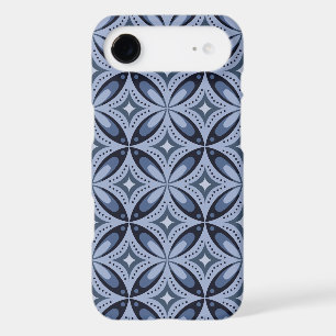 Blue Geometric Pattern Retro Style iPhone 17 Air Case
