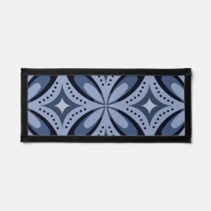 Blue Geometric Pattern Retro Style Pennant