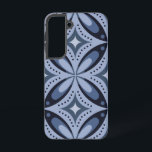 Blue Geometric Pattern Retro Style Samsung Galaxy S22 Case<br><div class="desc">sixties style blue pattern</div>