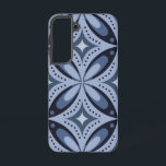 Blue Geometric Pattern Retro Style Samsung Galaxy S22 Case<br><div class="desc">sixties style blue pattern</div>