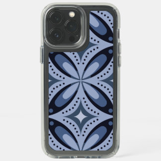 Blue Geometric Pattern Retro Style Speck iPhone 13 Pro Max Case