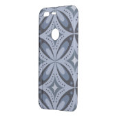 Blue Geometric Pattern Retro Style Uncommon Google Pixel Case (Back/Left)