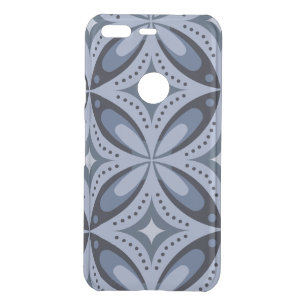 Blue Geometric Pattern Retro Style Uncommon Google Pixel Case
