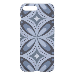 Blue Geometric Pattern Retro Style iPhone 8 Plus/7 Plus Case